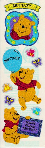 Sandylion Winnie the Pooh Name Stickers - *Letter B* SUPER RARE- RETIRED DESIGNS - Picture 12 of 15