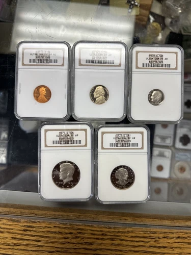 1979 NGC Proof 69 Ultra Cam Proof Set Missing Quarter