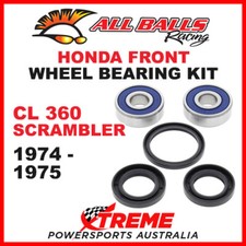 25-1319 Honda CL360 CL 360 Scrambler 1974-1975 Front Wheel Bearing Kit