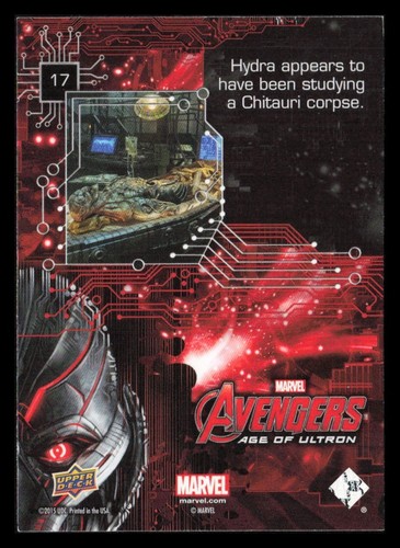 2015 Upper Deck Marvel Avengers Age Of Ultron Movie Trading Cards You Pick READ - Picture 36 of 140