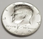 1965 P Kennedy Half Dollar 40% SILVER  *AU - ABOUT UNCIRCULATED* *FREE SHIPPING*
