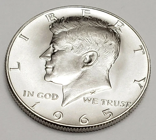 1965 P Kennedy Half Dollar 40% SILVER  *AU - ABOUT UNCIRCULATED* *FREE SHIPPING*