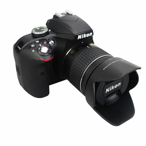 A&R Gegenlichtblende für Nikon AF-P DX 18-55mm 3,5-5,6 VR D5600 D3500 ersetzt HB-N106 - Bild 2 von 3