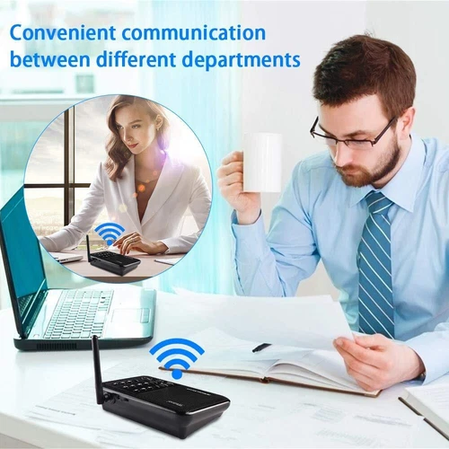 Wuloo 10Channel Call ALL FM Wireless Intercom System for Home Room 1Mile Talking