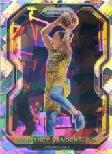2021 Panini Prizm WNBA COURTNEY VANDERSLOOT #10 CRACKED ICE PRIZM SP SKY