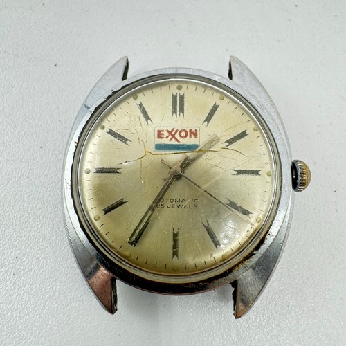 Vintage 35mm Standard Time Exxon 25 Jewel Herren Automatik Armbanduhr INT 7520