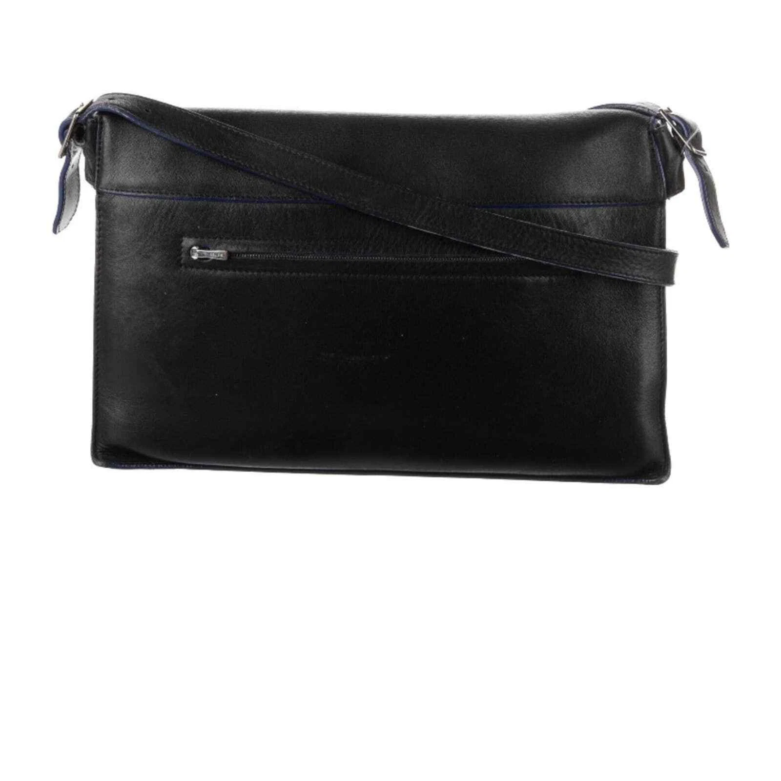 Borsa a tracolla da donna Celine pelle di vitello colorblock diamante nera blu designer