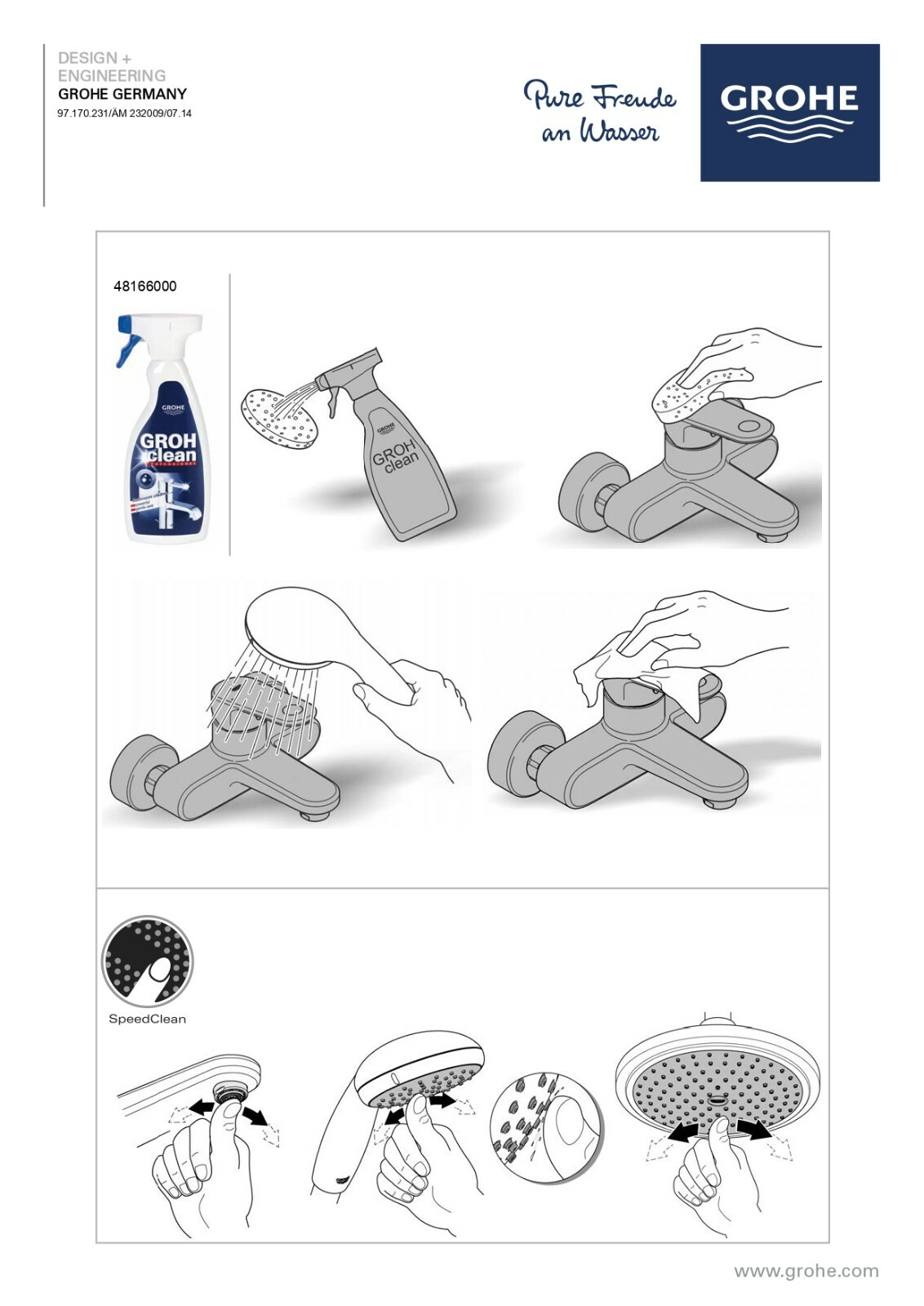 Grohe ESSENCE NEW WALL BASIN MIXER TAP TRIMSET ONLY Brushed Nickel  