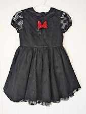 GUC Disney Store Minnie Mouse Black Polka Dot Tulle Party Dress Size 5/6