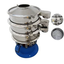 Stainless Vibrating Screen with 30&70 Mesh Screen Electric Sieve Machine φ15.7"