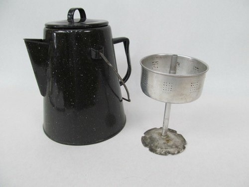Black Enamel Granite Ware Camping 