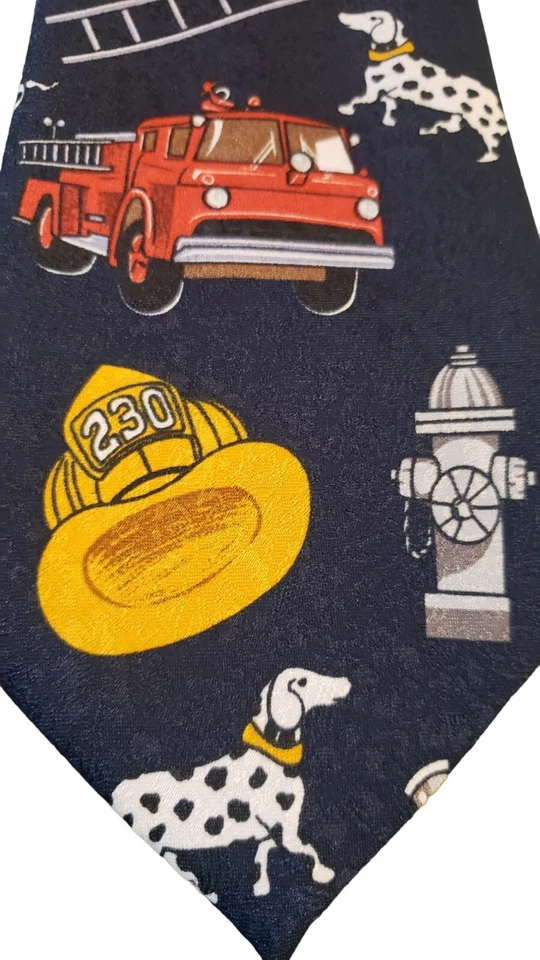 Corbata de cuello ejecutiva A. Rogers Fire Fighter 1997 de colección con 3 corbatas 100 % poliéster Foto 2 de 4