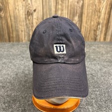 Wilson Tour Cap Youth Teens Adjustable Blue Big Logo Spell Out Casual Hat