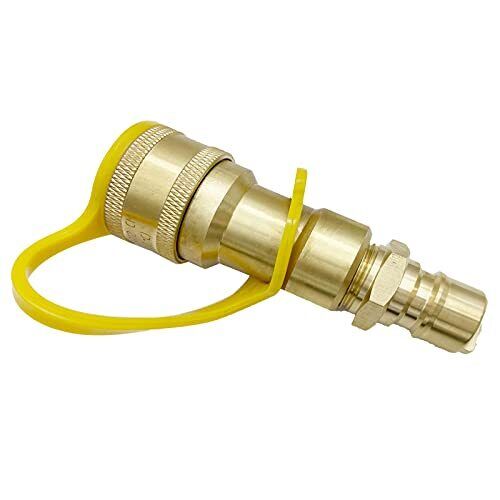 1/2 Zoll Erdgas Propan Schnellanschluss Adapter Trennstecker Messing Adapter - Bild 3 von 6