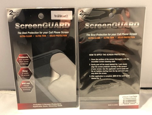 LG Extravert 2 ScreenGUARD Screen Protector - 2 Pack - Retail - BOGO