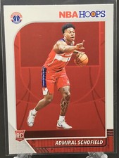 ADMIRAL SCHOFIELD. 2019-20 NBA Hoops RC. Card #231. Washington Wizards