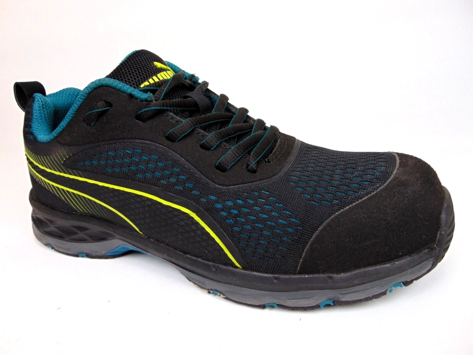 Scarpe da lavoro basse PUMA donna in maglia fusibile nere punta antinfortunistica antiscivolo taglia 9 0 med