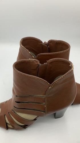 ANA A New Approach Brown Ankle Boots Booties Size 9M Leather Read - Picture 8 of 9