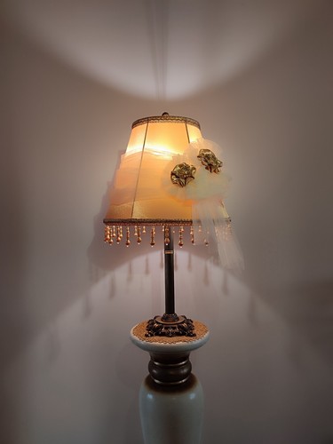 Table Lamp. art deco lamp. decorative lamp, bedside table lamp, metal table lamp - Picture 21 of 24