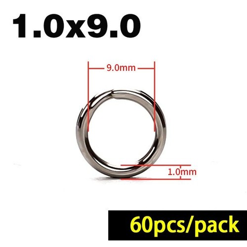 Anillos De Pesca De Acero Inoxidable 60/100 uds, 60/100 uds, Accesorios De Pesca - Imagen 19 de 20