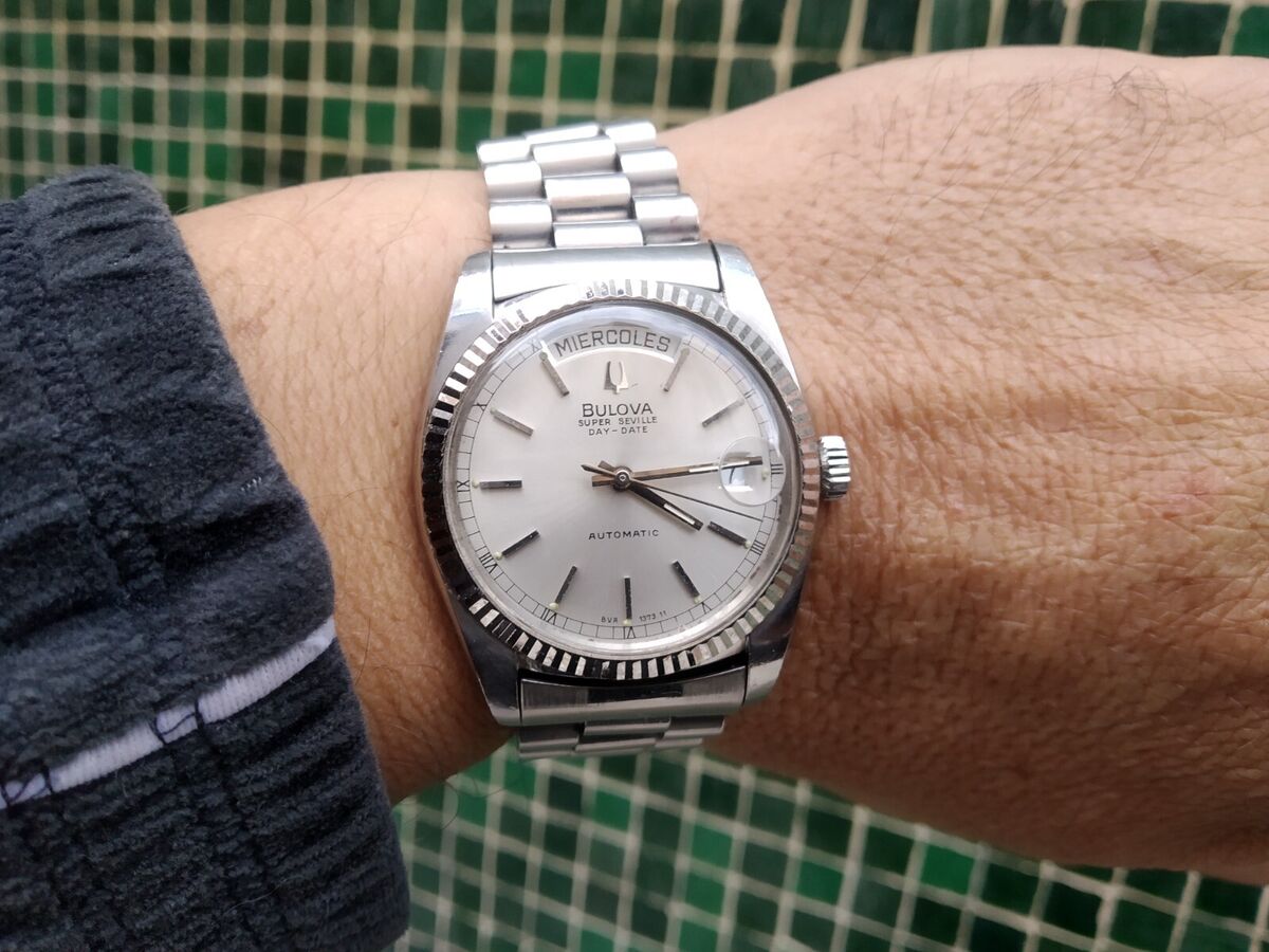 BULOVA SUPER SEVILLE DAY DATE BEST POORMAN WHITE OYSTER BULOVA SUPER SEVILLE DAY DATE BEST POORMAN WHITE OYSTER