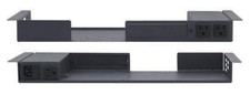 Gabinete para rack AV debajo de la mesa Kramer RK-1UTB/110V (G) 1U 19" con alimentación 60-901110