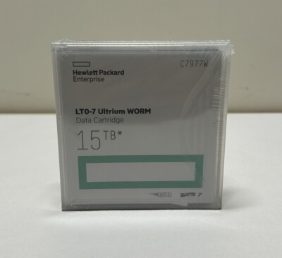 HP Lto-7 Ultrium 15 TB Tape Data Cartridge C7977W for sale online 