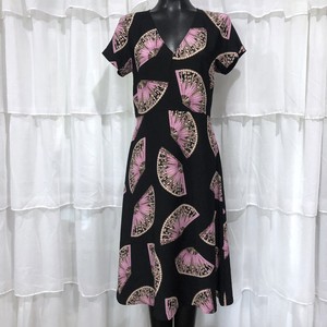 Size-6-NWOT-ANN-TAYLOR-Japanese-War-Fan-Print-Dress
