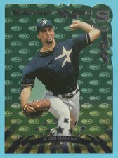 1998 Donruss Baseball John Halama Rookie Die Cut Silver Press Proof Astros /1500