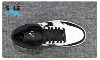 NIKE エアジョーダン 1 MID 554724 113 Jordan 1 Mid White Black Men's - 554724-113 - US