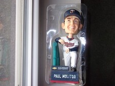 2015 Minnesota Twins Paul Molitor #4 Manager Bobblehead In Box New condition!