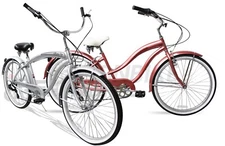 26" Beach Cruiser 7 Speed Shimano Steel Frame Stainless Steel Spokes Fenders