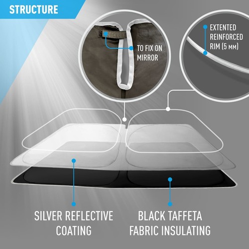 Front Auto Cover Car Windshield for 2011-2021 Jeep Grand Cherokee - Foto 5 di 8
