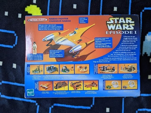 Star Wars Gallob Episode 1 Action Fleet Naboo Fighter Hasbro 1999 SEALED - Picture 3 of 5