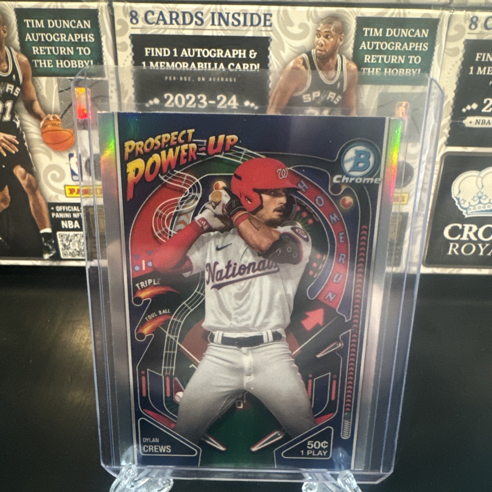 2024 Topps Bowman Chrome DYLAN CREWS Prospect Power Up #PP-10 NATIONALS