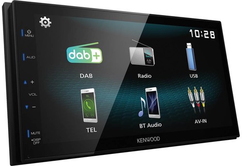 Kenwood Digital Autoradio DAB+ Bluetooth für Smart ForTwo 2007-2010 schwarz - Bild 3 von 5
