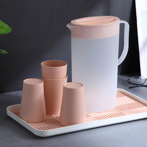 1pcs Juice Pitcher with Lid Large Drinking Water Dispenser Kettle Home V - Picture 18 of 25