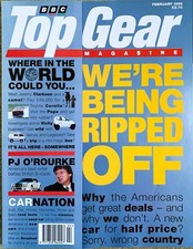 TOP GEAR MAGAZINE FEB-1996- Lister Storm, Saab 900 Turbo, Fiat Bravo, Audi A4 V6