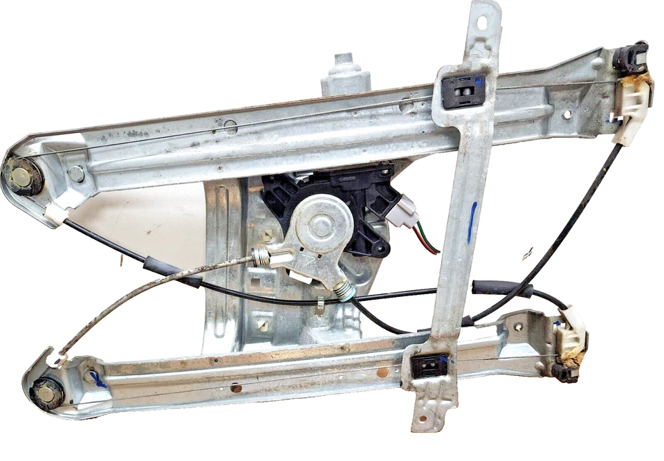 Regulador de ventana eléctrica delantero derecho Mitsubishi Galant 2004-2012 con motor OEM Foto 2 de 4