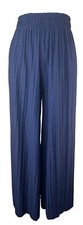 Fashion Pleated Wide-legged Palazzo Pants Elastic Waist