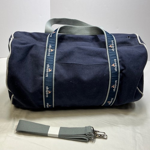 Birddogs Duffle Bag Gym Travel Carry On Navy Blue Logo Strap - Imagen 3 de 7