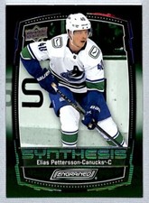 2023-24 UD Engrained Synthesis Elias Pettersson #S-26 Vancouver Canucks