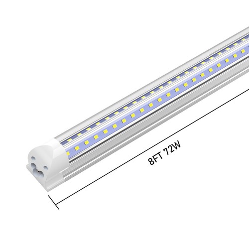 T8 LED Tube Light Bulb 6500K 2FT 3FT 4FT 5FT 6FT 8FT LED Shop Light Fixture - Picture 21 of 22