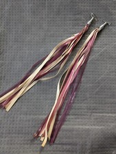 Serpentinas de manillar de bicicleta Schwinn violeta púrpura y blanco nuevo de Lote Antiguo * EE. UU. Hunt Wilde