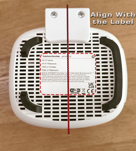 Soportes de montaje en pared para router WiFi de banda ancha para hogar Vodafone Ultra Hub - Imagen 7 de 8