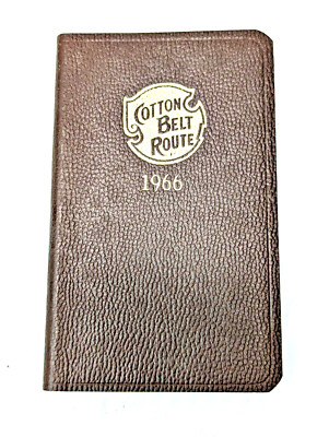Cotton Belt Railroad 1966 Calendar Diary Date Book St Louis Officers 2.5x4.25