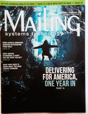 Mailing Systems Technology magazine Delivering for America - 1 Year In Jan-Feb22