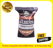 Pit Boss Competition Blend BBQ Pellets - 40 lb Resealable Bag