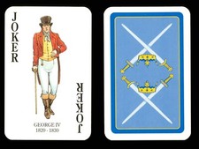1 x Joker playing card of King George IV 1820-1830 ZU 28