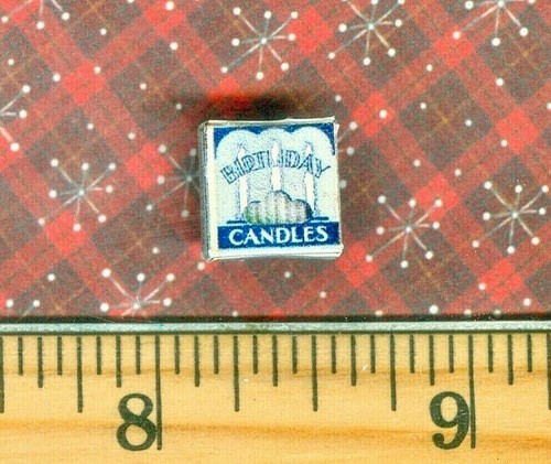 Dollhouse Miniature size Birthday Candle Box - Picture 2 of 4